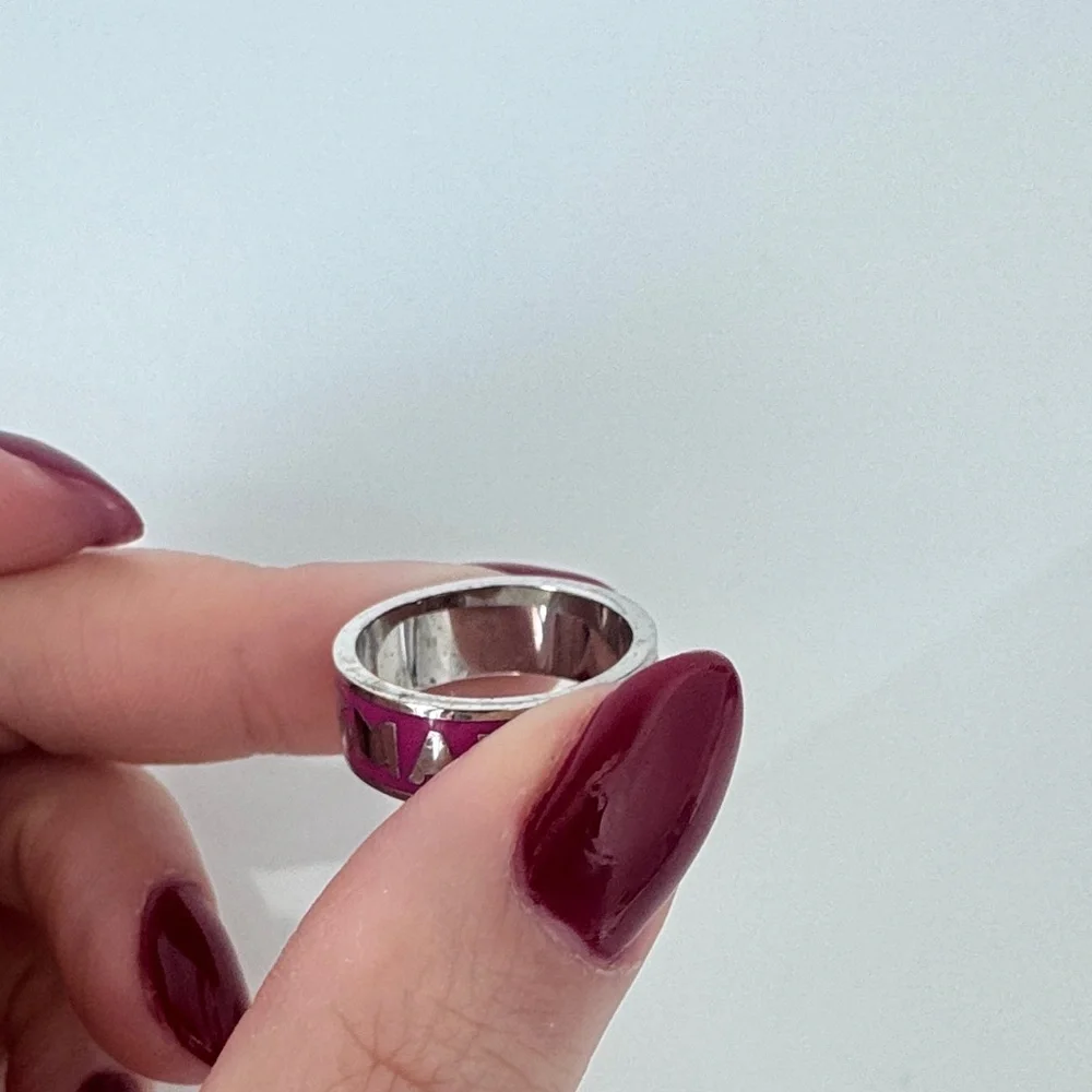 Marc by Marc Jacobs Jewelry I Marc by Marc Jacobs Pink Enamel Ring